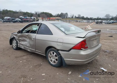 2003 Honda Civic Ex из США, поврежденный, VIN 1HGEM21983L003509